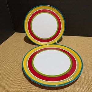 World Market Melamine Plates+ Serving Tray 5 Piece BBQ Pool Summer Casual Picnic